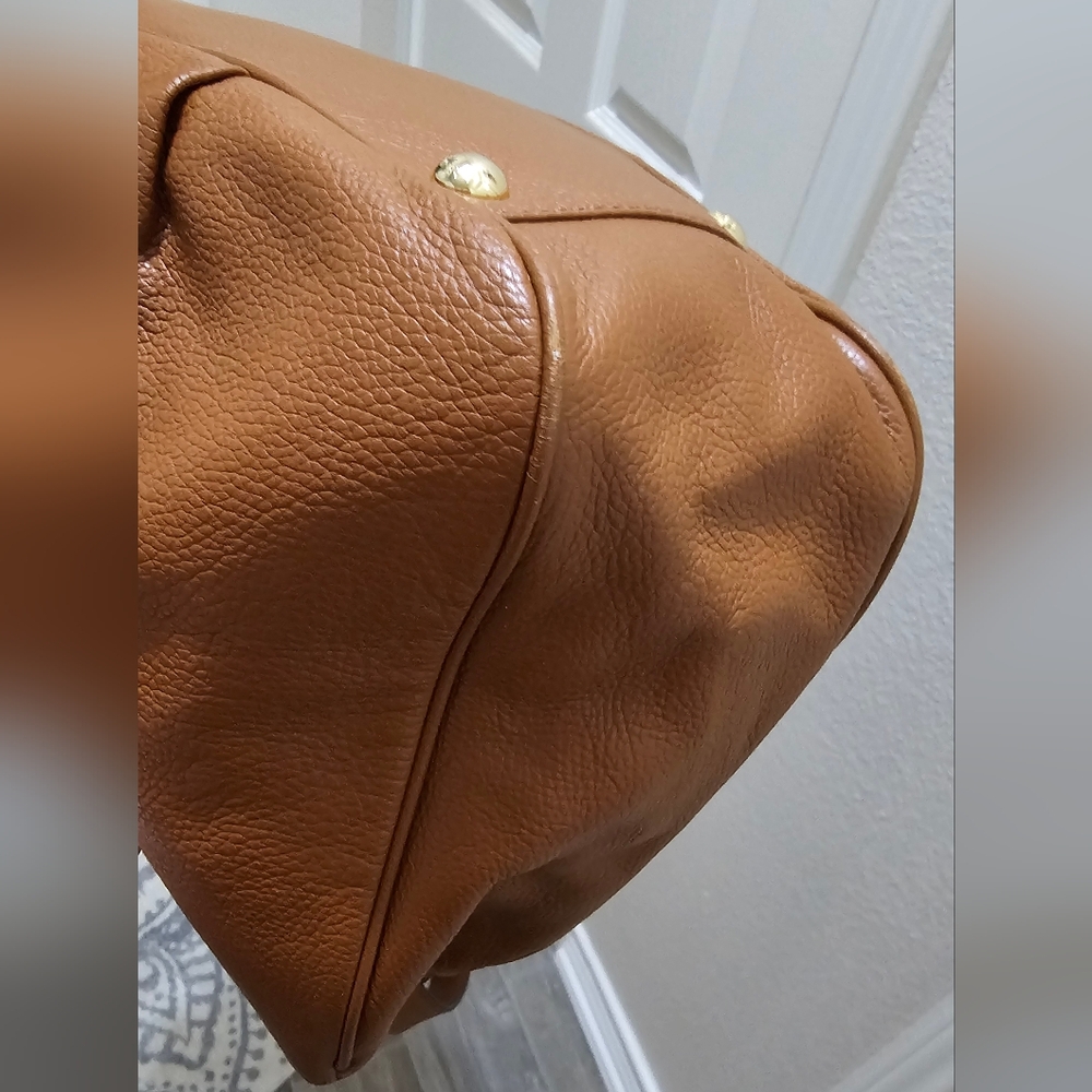 Michael Kors Large Caramel Brown Fulton East West Tote EUC 2 Callouts see pics - Picture 11 of 16